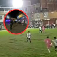 "Se calienta el partido": narrador relató cómo suspendieron juego de fútbol por ataque a estación de la Policía por parte de disidencias de las Farc. 