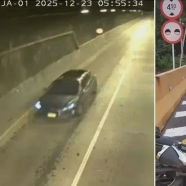 Identifican a conductor que se metió en contravía por túnel; tiene multas por más de $ 50 millones y está con la licencia vencida. 