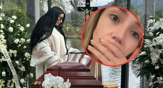 Tuti Vargas criticó a Jessica Cediel por fotos en el velorio de su papá