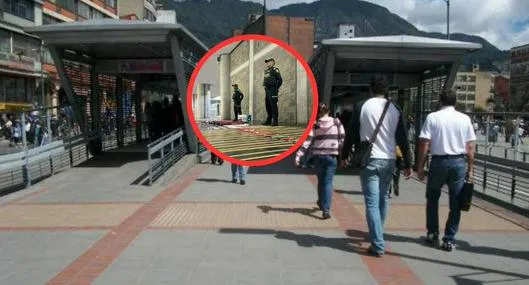 Revelador hallazgo en la estación de Av. Jiménez, de Transmilenio: el colmo del descaro en plena época navideña. 