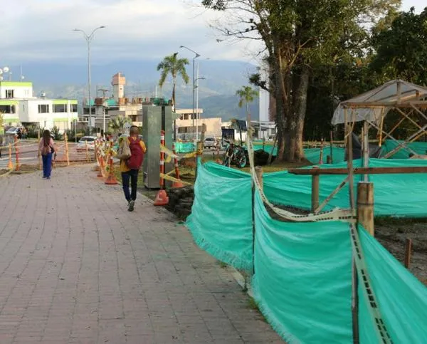 Manizales: suspenden las obras en un bulevar por las fiestas de fin de año y la Feria, ¿qué construyen?