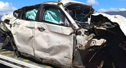 Accidente de camioneta en el cañón de Sogamoso: no hubo personas heridas