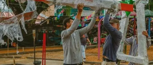 Parque de San Bernardo es restaurado tras el incendio 