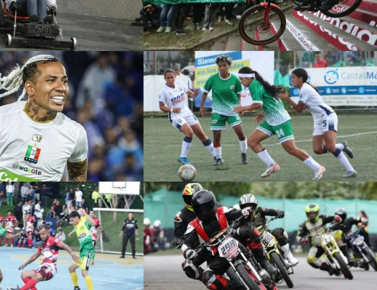 El partido de Dayro, los carritos de balineras, el fútbol femenino, el microfútbol y 13 certámenes deportivos más en la Feria de Manizales