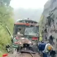 Dos trenes en Perú chocaron de frente, en una única vía donde se transita en ambos sentidos