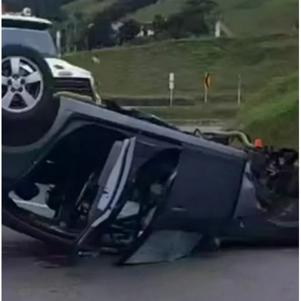 Trancón por accidente en la vía Bogotá Tunja: cuatro carros involucrados