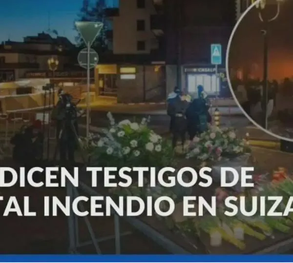 Hablan sobrevivientes de incendio en Suiza que dejó 40 muertos: "Algunos ardiendo y otros muertos"