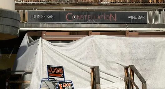 Bar incendiado en Suiza