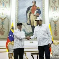 Gustavo Petro y Nicolás Maduro