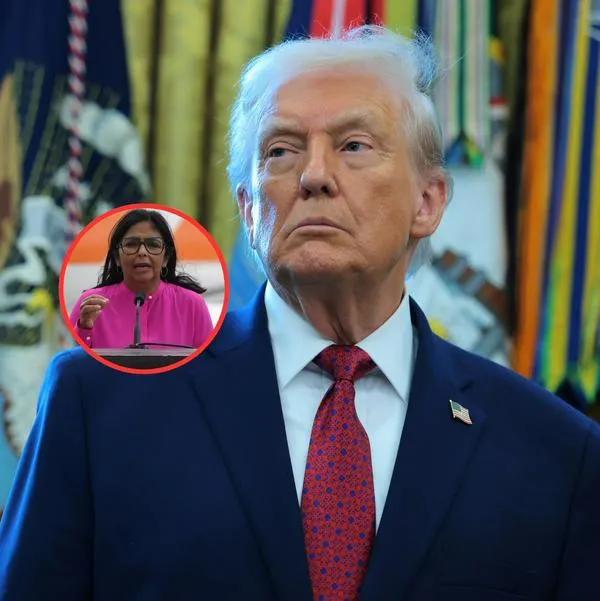 Donald Trump y Delcy Rodríguez