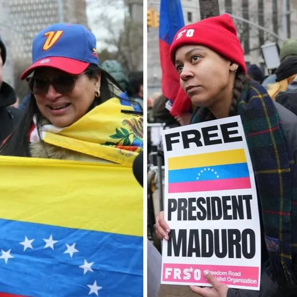 Pelea en tribunal de Nueva York: venezolanos se enfrentan a defensores de Maduro