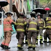 Explosión en el barrio Palermo, en el sur de Bogotá hoy: dos personas muertas por estallido de un cilindro de gas, reportaron los bomberos. 