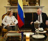 Culminó reunión entre canciller Villavicencio y John McNamara: de esto hablaron