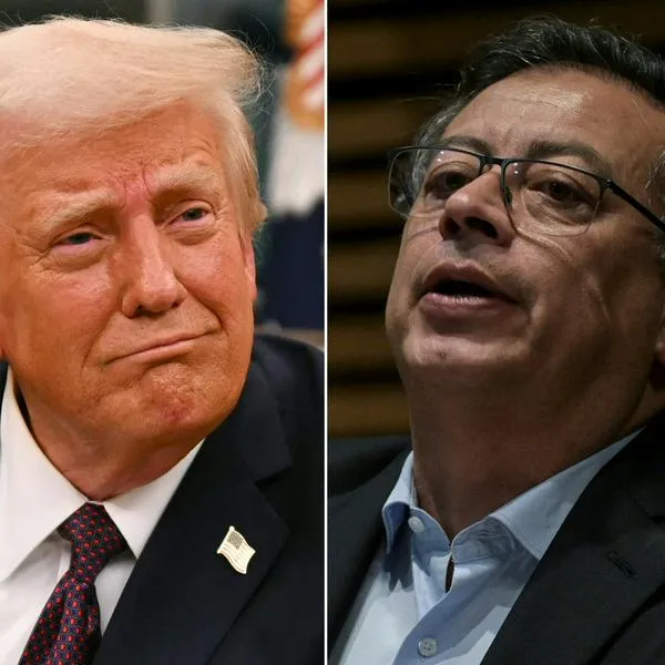 Donald Trump y Gustavo Petro 