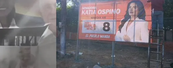 ¿Campaña sucia? Atacaron vallas de Claudia Margarita y Katia Ospino, candidatas al Senado