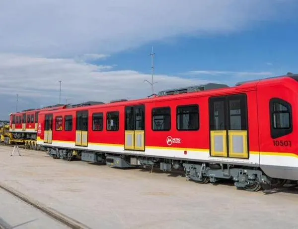 Ya llegó a la capital el cuarto tren de la Línea 1 del Metro de Bogotá 