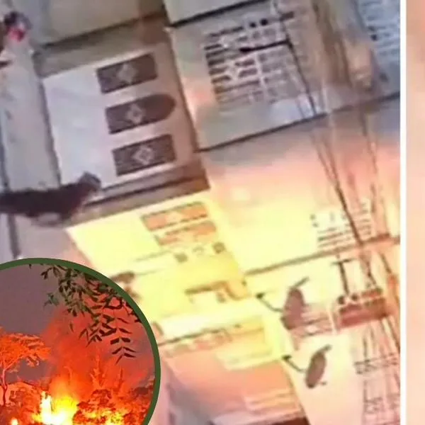 Ataque incendiario en Floridablanca quedó en video: hombres en motocicleta prendieron fuego a una vivienda