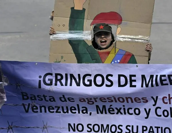 Manifestaciones en México contra la agresión de EEUU a Venezuela y por la libertad de Maduro