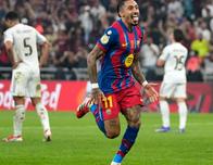 Doblete de Raphinha corona al Barcelona en final de la Supercopa ante Real Madrid