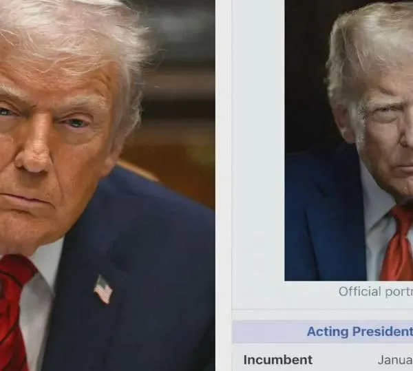 Trump publica polémica imagen en redes sociales declarándose "presidente interino de Venezuela"