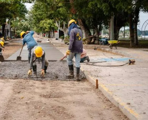 Obra vial en barrio clave, plata para nuevo comando de Policía, lo que valió pintar la fachada de la Alcaldía