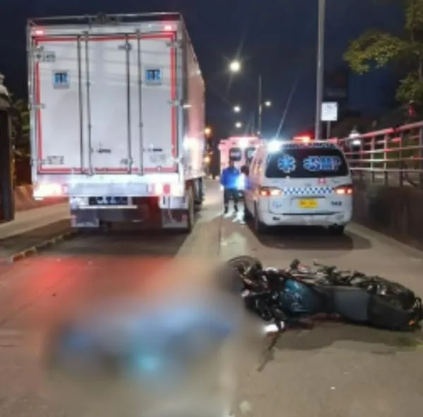 Motociclista murió en grave accidente de tránsito en Suba, Bogotá