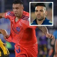 Fotos de Rodrigo Contreras y de Falcao García, en nota de quién es nuevo refuerzo de Millonarios, Rodrigo Contreras, delantero como Falcao