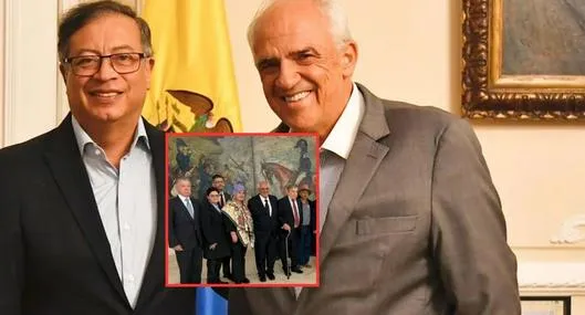 Así fue la reunión entre Petro y tres expresidentes en Casa de Nariño
