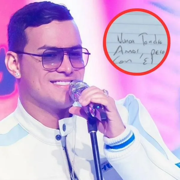 Revelan conmovedoras carta que escribió Yeison Jiménez de su puño y letra