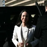 Primeras fotos de la llegada de María Corina Machado a la Casa Blanca para reunión con Trump, luego de la caída de Nicolás Maduro. 