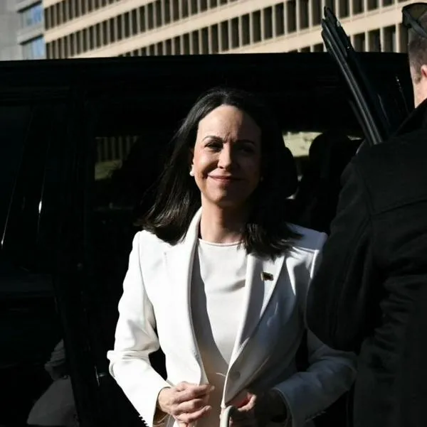 Primeras fotos de la llegada de María Corina Machado a la Casa Blanca para reunión con Trump, luego de la caída de Nicolás Maduro. 