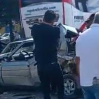 Grave accidente de tránsito en Facatativá: varios carros quedaron destruidos
