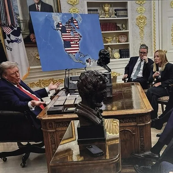 Trump publica nuevo mapa con varios países: Canadá, Venezuela y Groenlandia