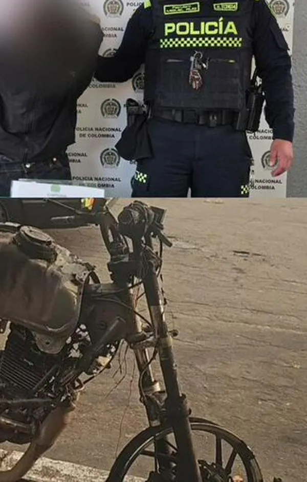 Robó celular en Suba, fue capturado y la comunidad quemó su motocicleta
