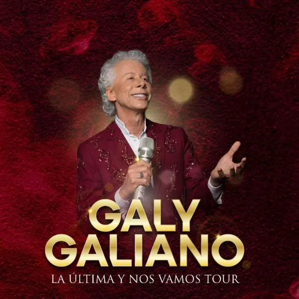 Galy Galiano se beberá sus recuerdos con gira de despedida de los escenarios en Colombia. Iniciará en el Movistar Arena. 