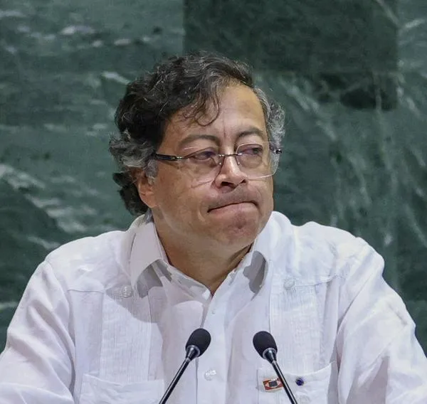 Colombian president Gustavo Petro speaks during the General Debate of the United Nations General Assembly at the UN headquarters in New York City on September 23, 2025. Colombia's President Gustavo Petro called at the UN General Assembly Tuesday for a "criminal process" to be opened against counterpart Donald Trump for US strikes on alleged drug trafficking boats in the Caribbean. (Photo by Leonardo MUNOZ / AFP)