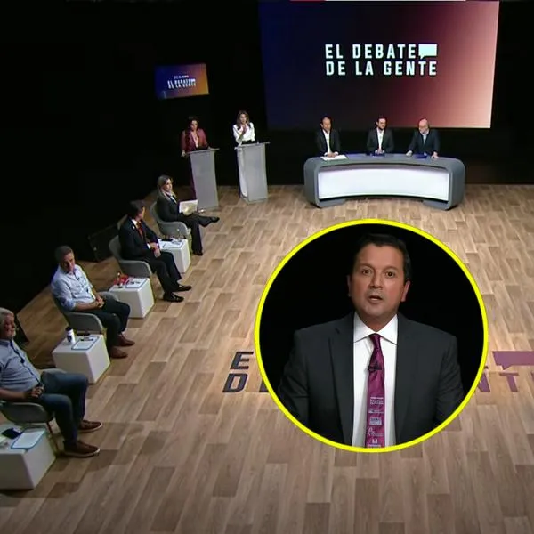 ¿Qué tenía David Luna en su corbata durante el debate presidencial de RCN? Foto