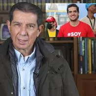 José Félix Lafaurie y su hijo, Juan José, a quien regañó por un comentario que hizo de la renuncia de María Fernanda Cabal