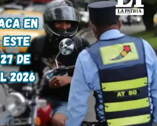 Pico y placa en Pereira (Risaralda) este martes, 27 de enero del 2026
