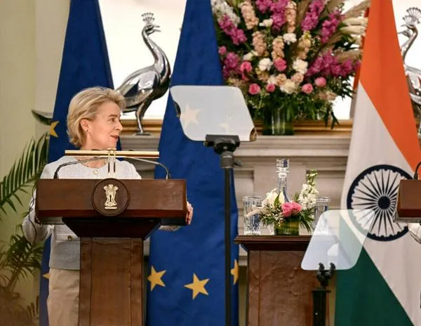 La UE e India firman un colosal acuerdo comercial