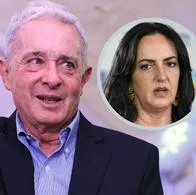 Álvaro Uribe en el Gran San de Bogotá ignoró preguntas sobre renuncia de María Fernanda Cabal y fue a hacerle campaña a Paloma Valencia.