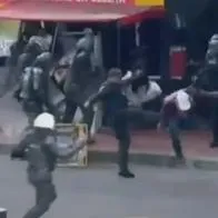 Así se vieron los disturbios en medio de las peleas de hinchas en el clásico Cúcuta vs. Bucaramanga, que dejó un muerto