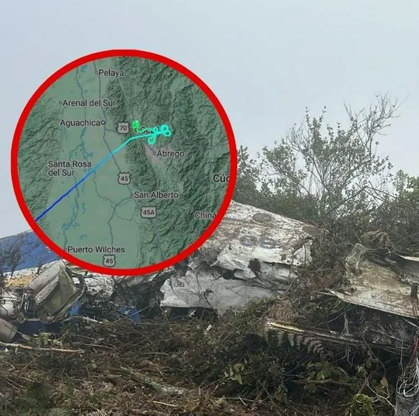 Avión de Satena se accidentó hoy en Colombia: imagen revela ruta errática antes del fatal choque en Curasica, Norte de Santander.