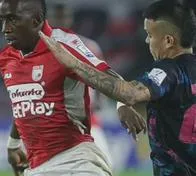 El show de Edwin 'Shirra' Mosquera en Santa Fe 2- Pereira 2; hizo de todo en El Campín