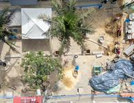 Avanzan obras de terminación de malla vial y espacio público en calles comerciales del barrio 12 de Octubre de Bogotá 