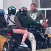 Dos motociclistas se pelearon en Bogotá y hubo disparo con arma traumática 