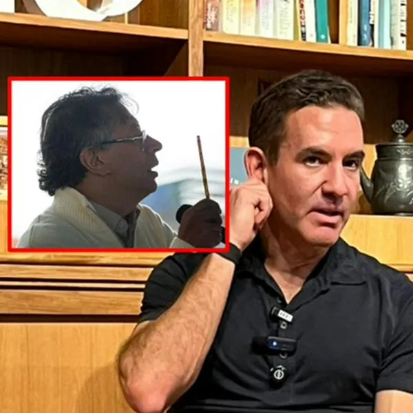 David Vélez y Gustavo Petro 