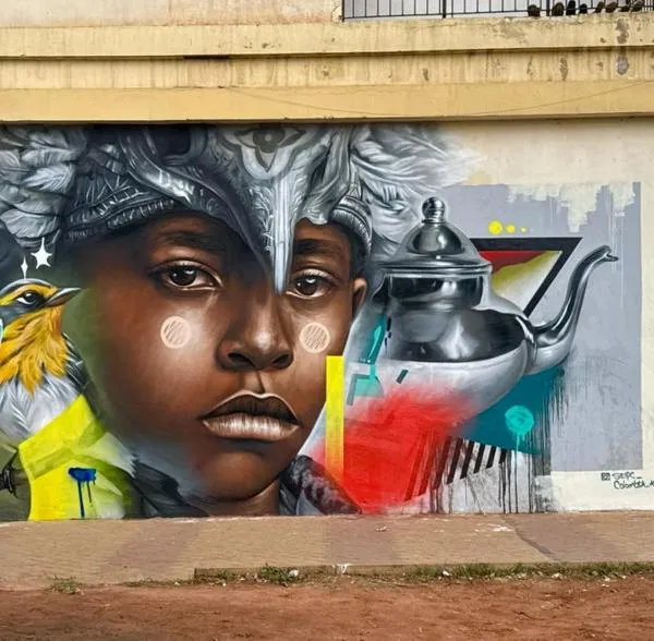 El muralista manizaleño SEPC llevó su graffiti hasta Marruecos