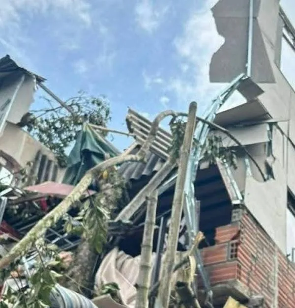 Caída de un árbol en este municipio del Centrosur de Caldas, deja lesionados y casas afectadas
