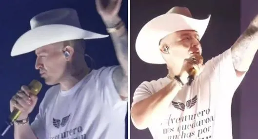 Luis Alfonso en el concierto de homenaje a Yeison Jiménez 